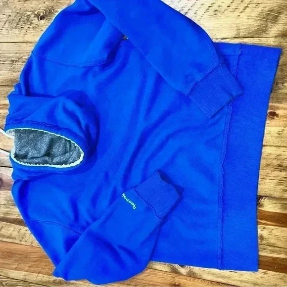 Reebok NFL Vintage blue reverse hem Denver Broncos kangaroo pocket Hoodie - Picture 4 of 8